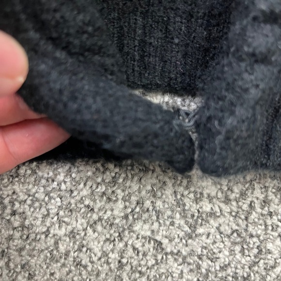 J.Crew Cardigan Sweater Womens Medium Black Merino Alpaca Wool Blend Lady Jacket - Picture 7 of 11